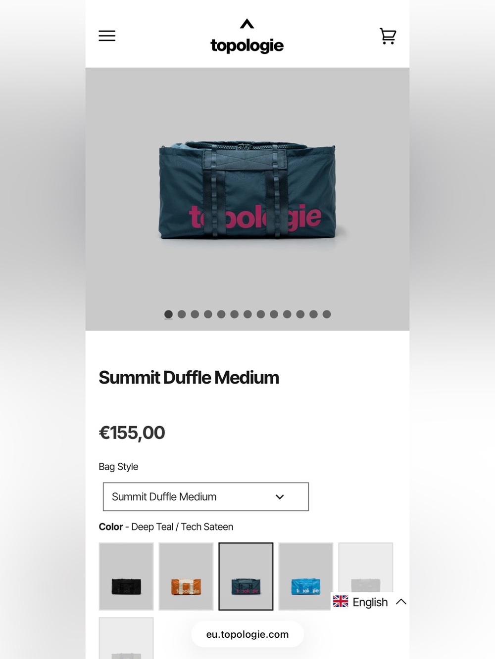 Summit Duffle Medium - Deep Teal